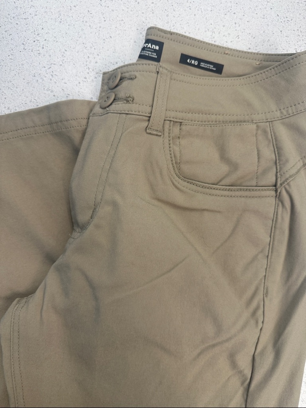 prAna Halle 2  Tan Performance Stretch Pants Size 4